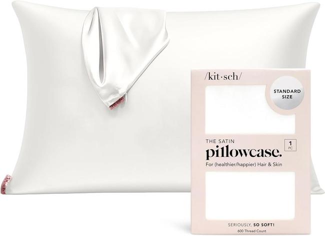 Kitsch Satin Pillowcase with Zipper for Hair & Skin