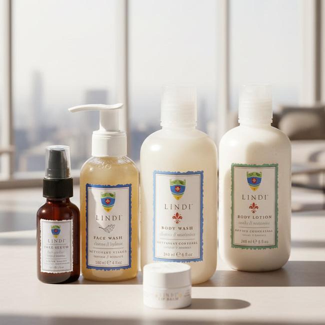 Complete Chemo Skincare Collection: Body Lotion + Body Wash + Face Wash + Lip Balm + Face Serum