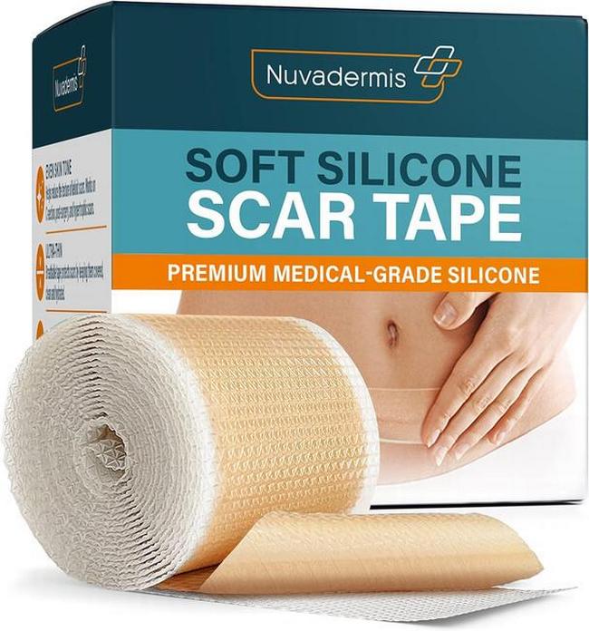 NUVADERMIS Silicone Scar Sheets for Surgical Scars