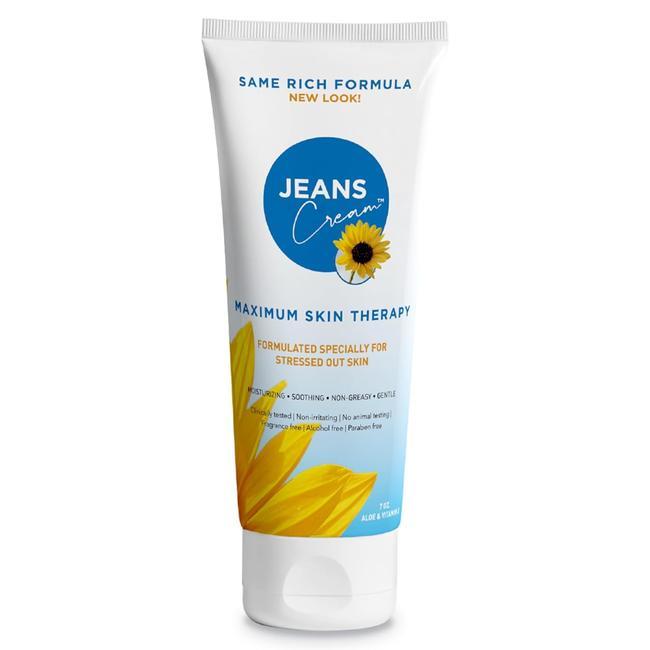 Jeans Cream, Maximum Skin Therapy Radiation Burn Cream, Moisturizing Vitamin E and Aloe Vera Cream for Compromised Skin