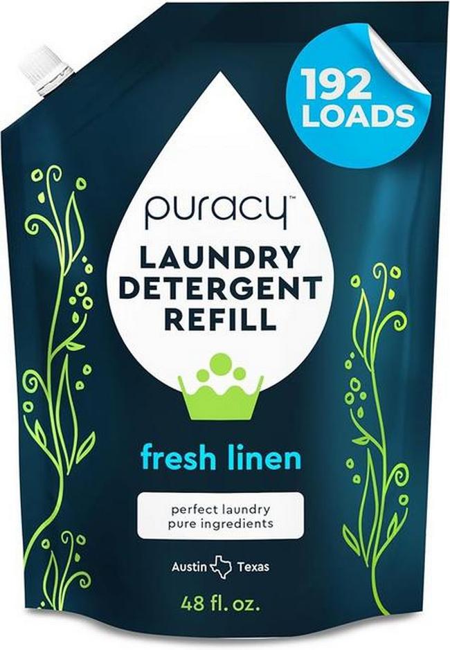Puracy Laundry Detergent Refill - Enzyme-Powered Liquid Laundry Detergent Concentrate