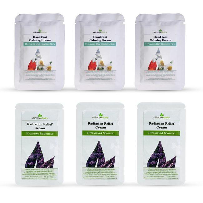 Radiation Relief Cream Oncology Hand Foot Cream Combo Travel Sample Packs